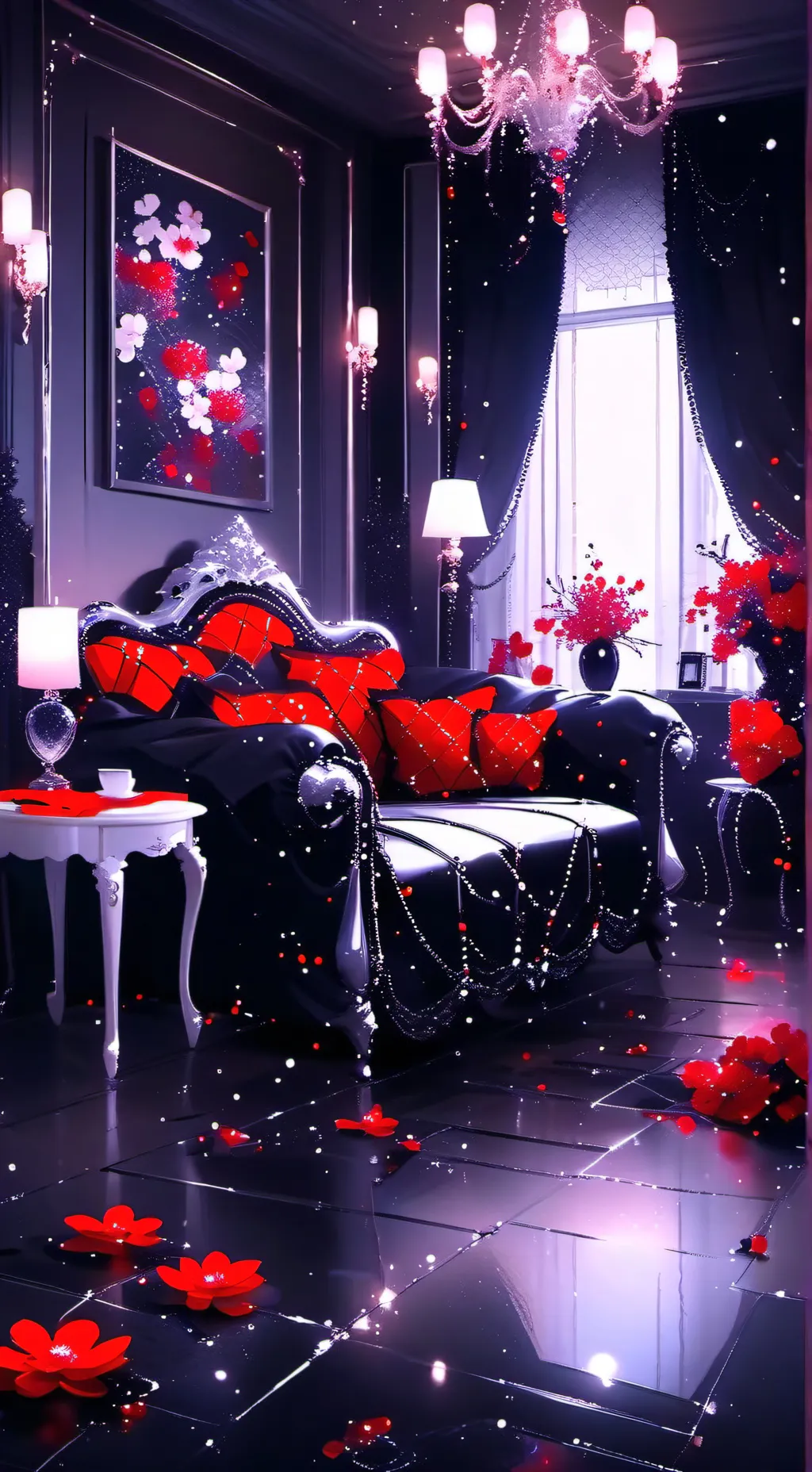 ai character: HH in ur house background