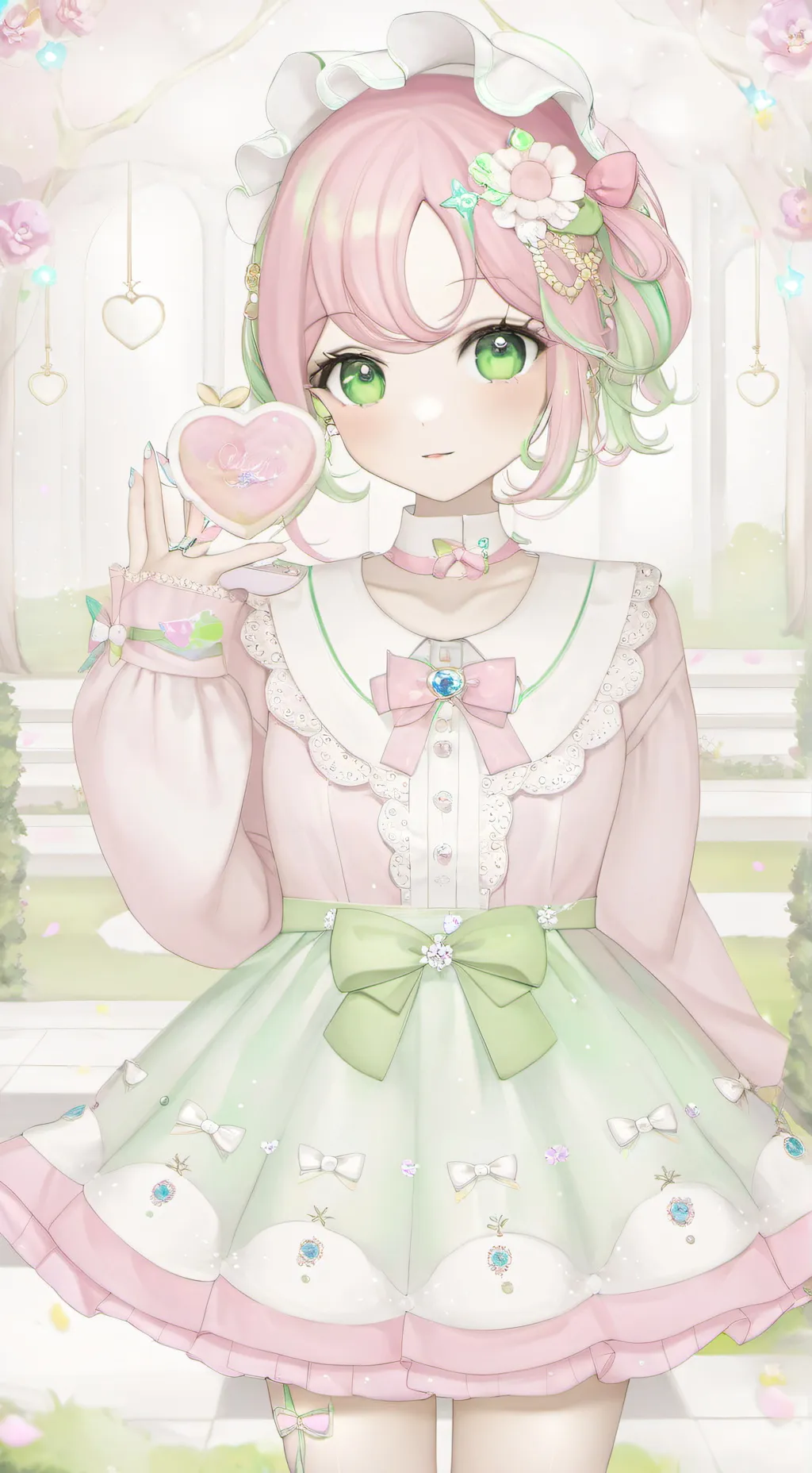 ai character: Mitsuri :3 background