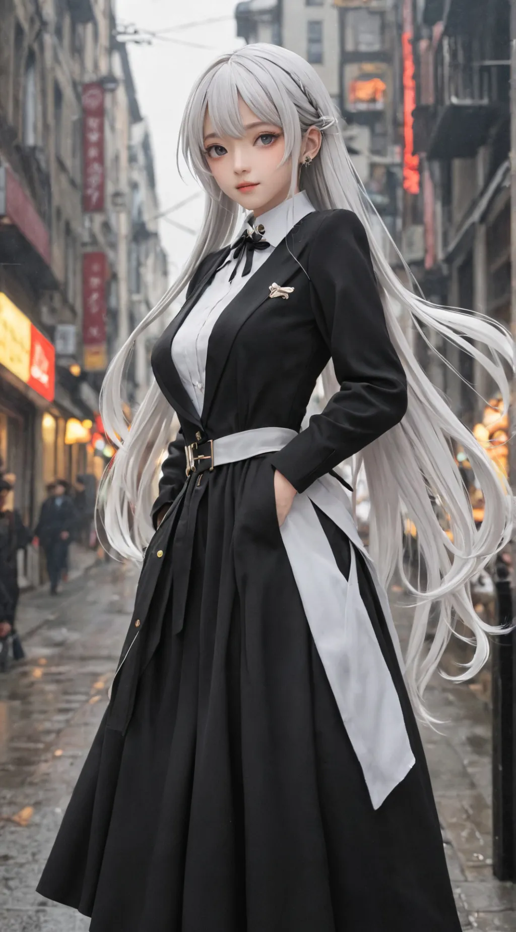 ai character: The bratty  girl  background