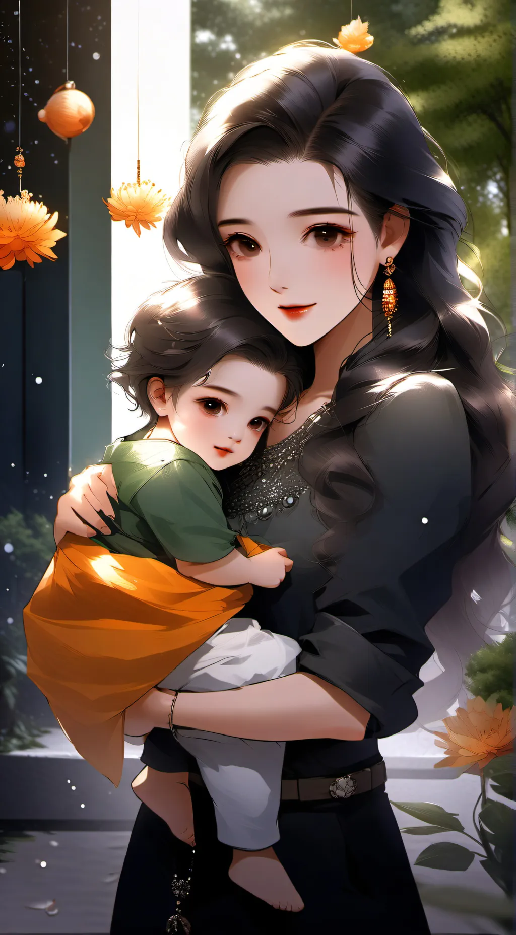 ai character: mama background