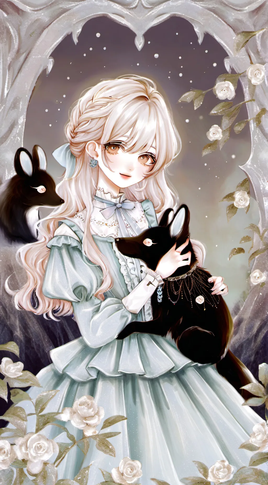 ai character: UWU girl background