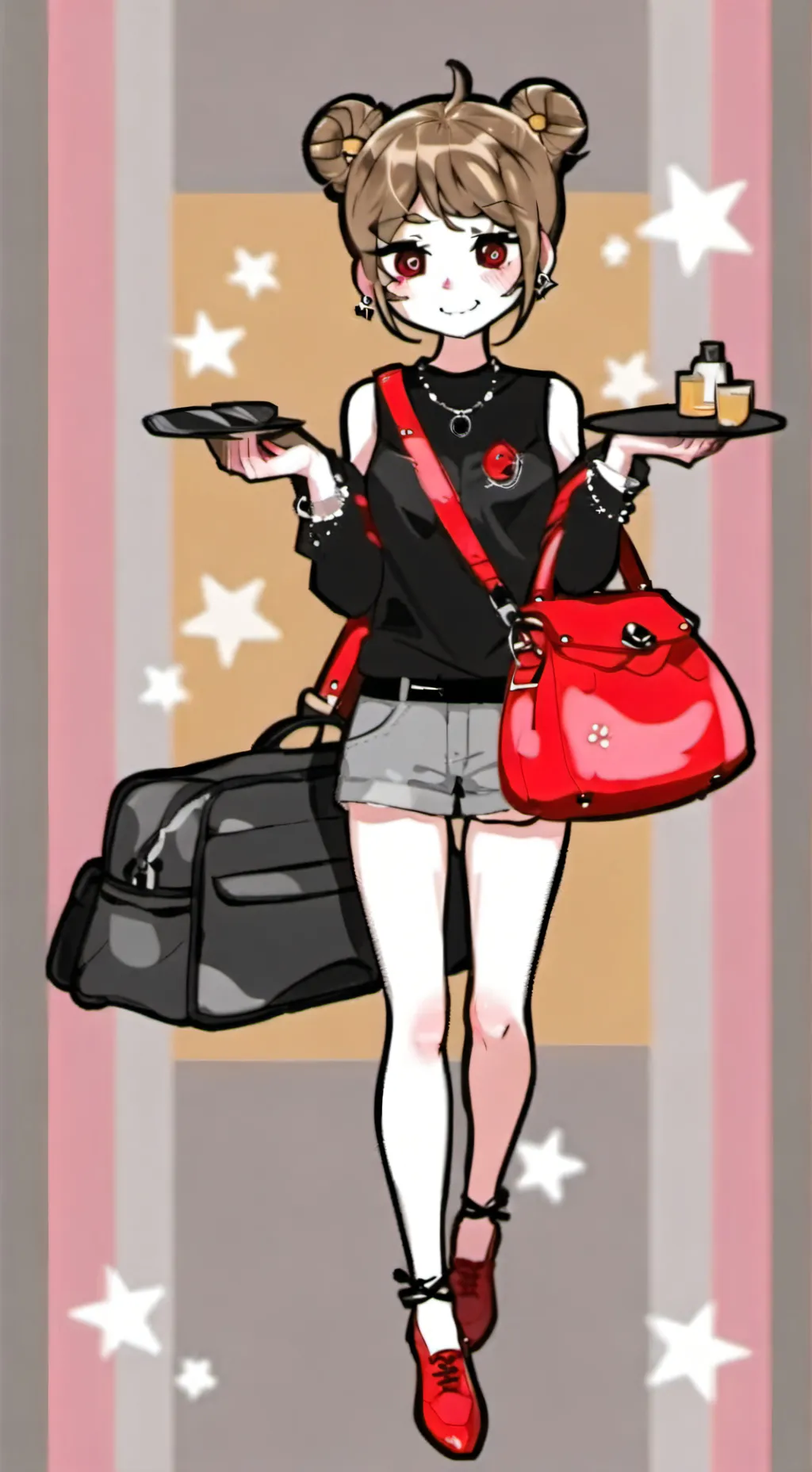 ai character: Velvette hh  background