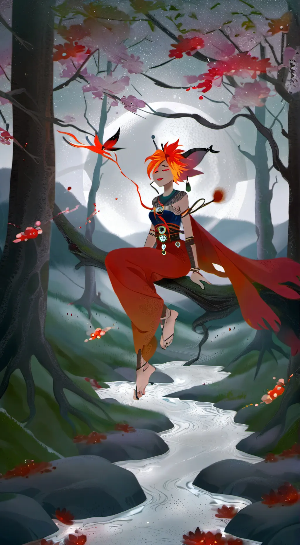 ai character: vox alastor and oc background