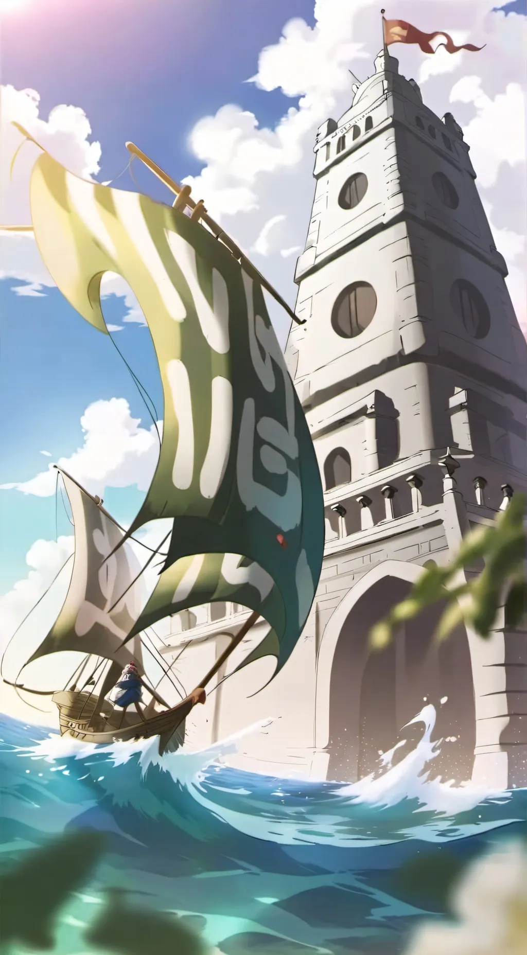 ai character: one piece  background