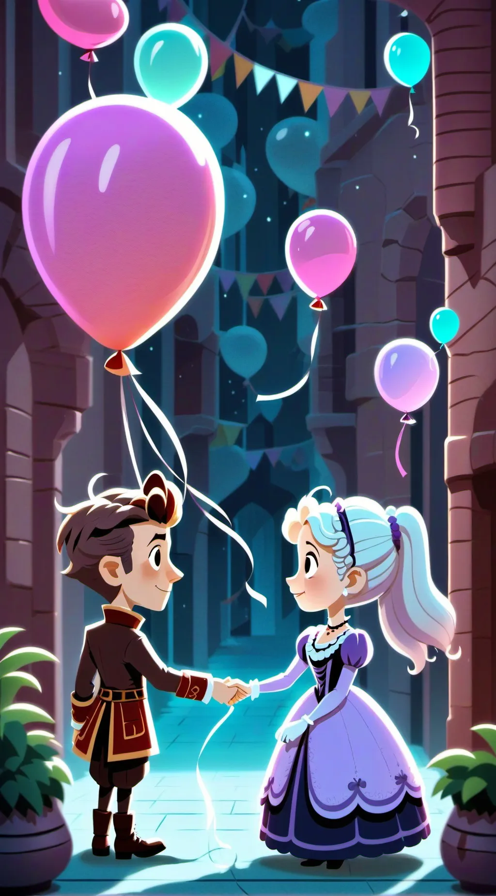 ai character: 💚💜looey💜💚 background