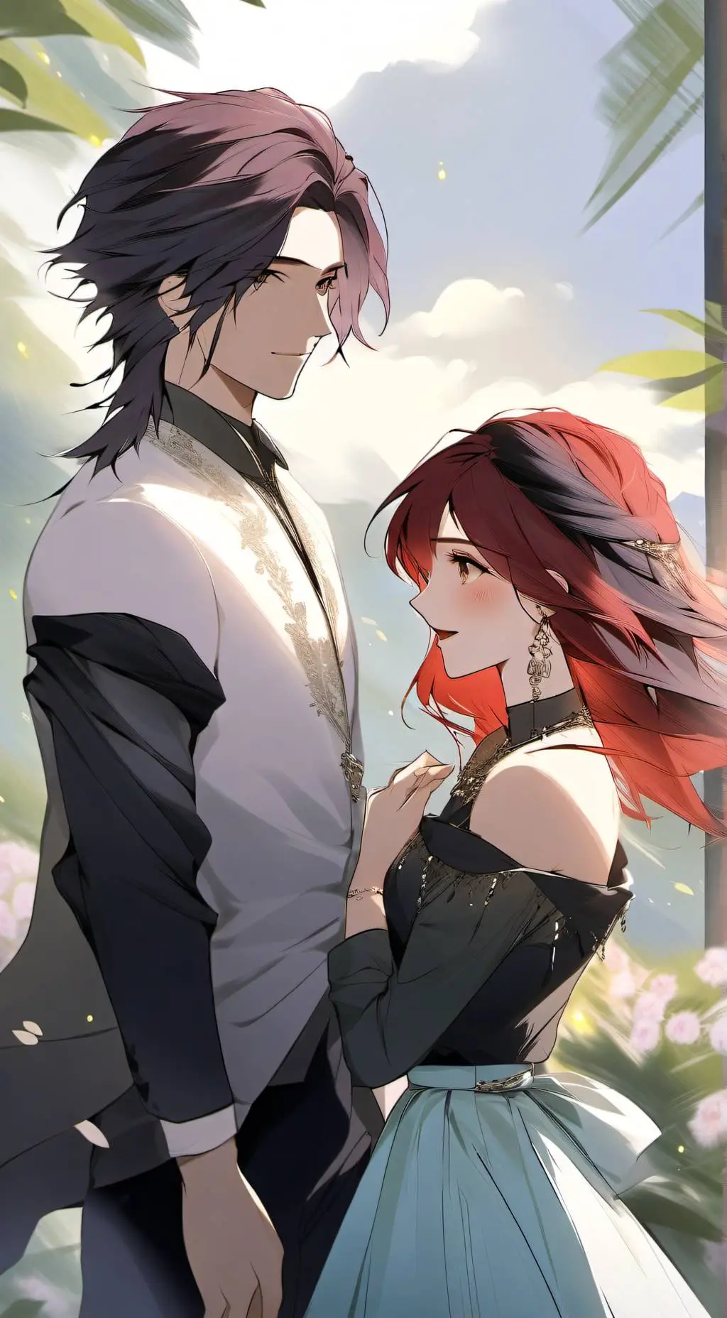 ai character: Mika and Rai background