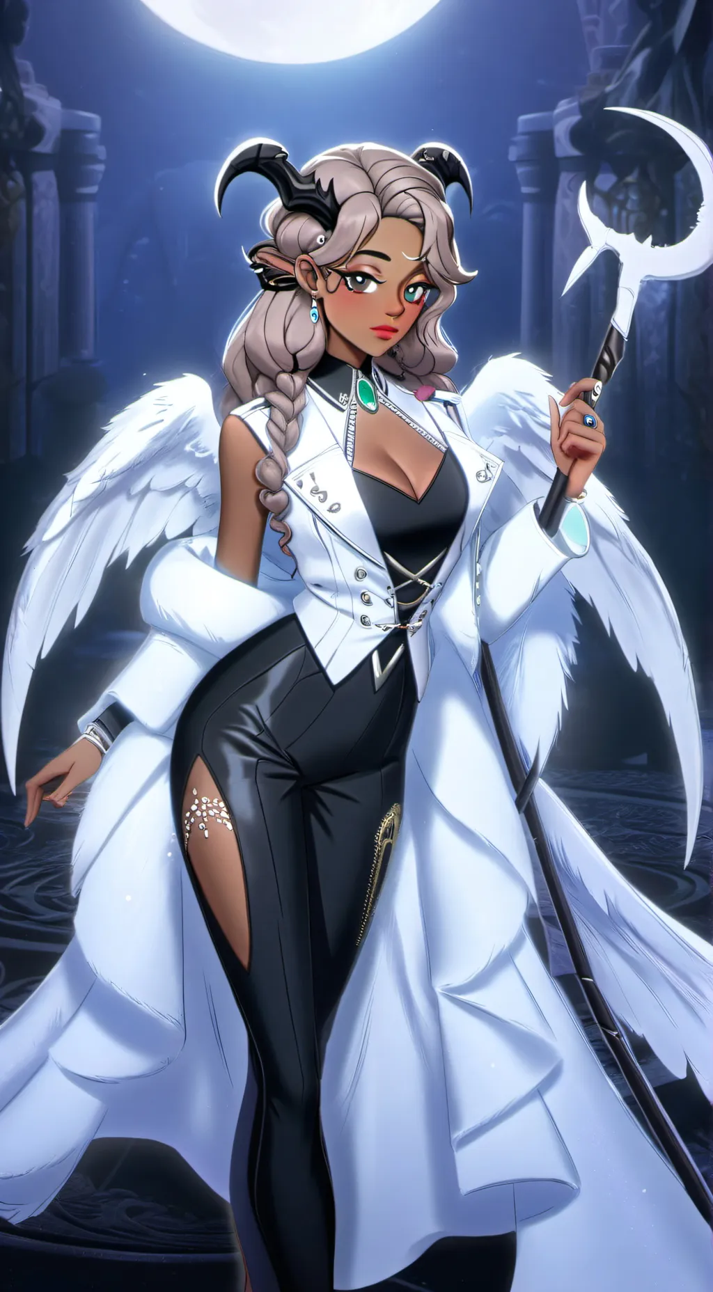 ai character: ava  background