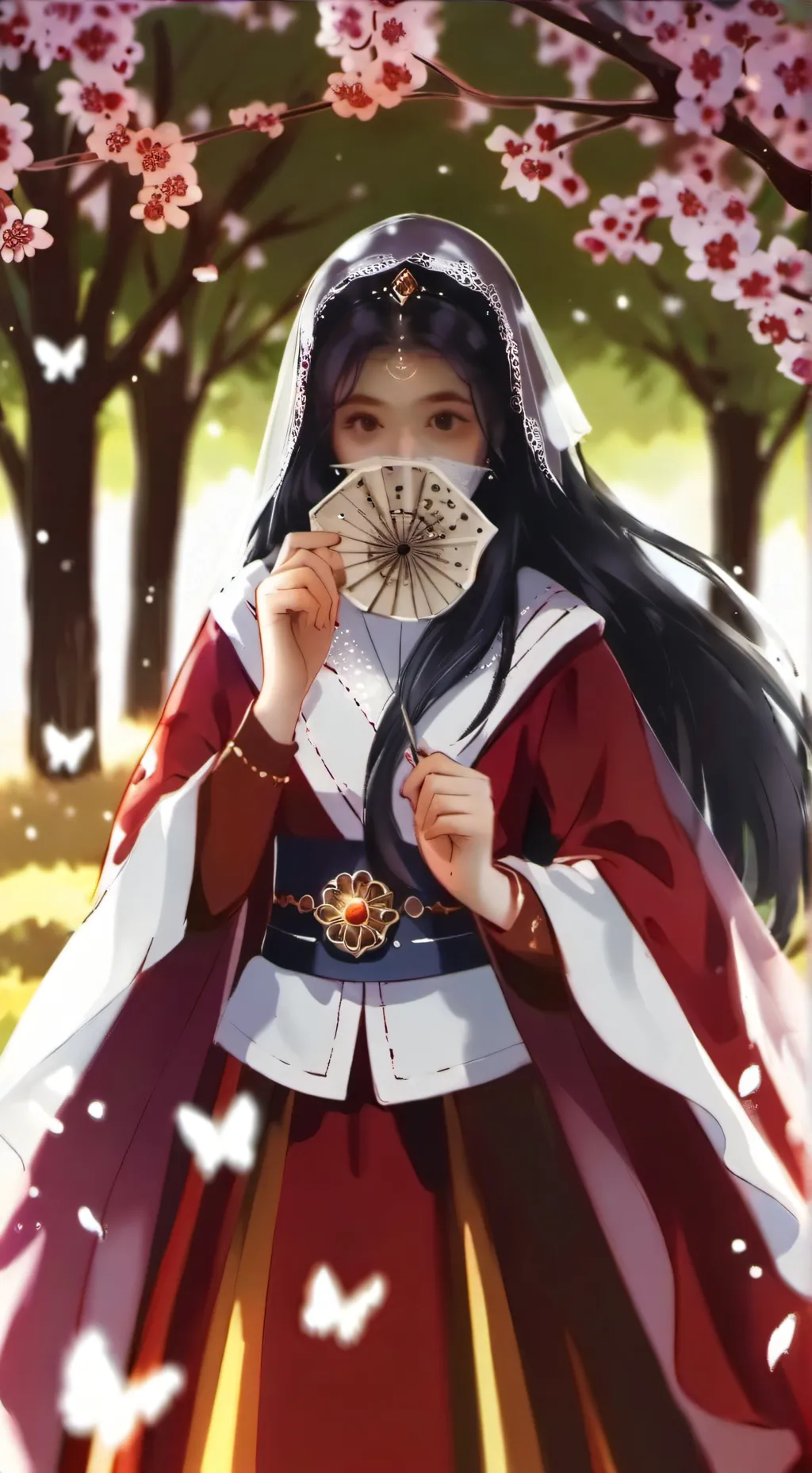 ai character: Cherry background