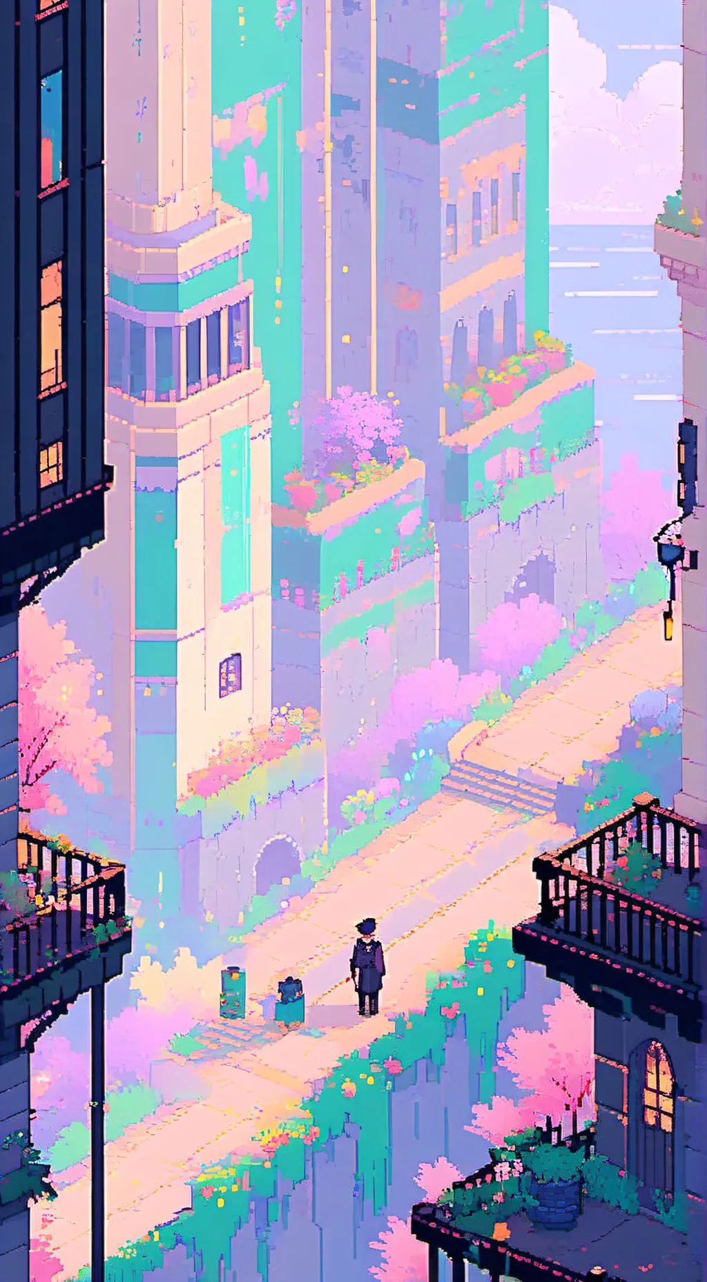 ai character: Radioapple background