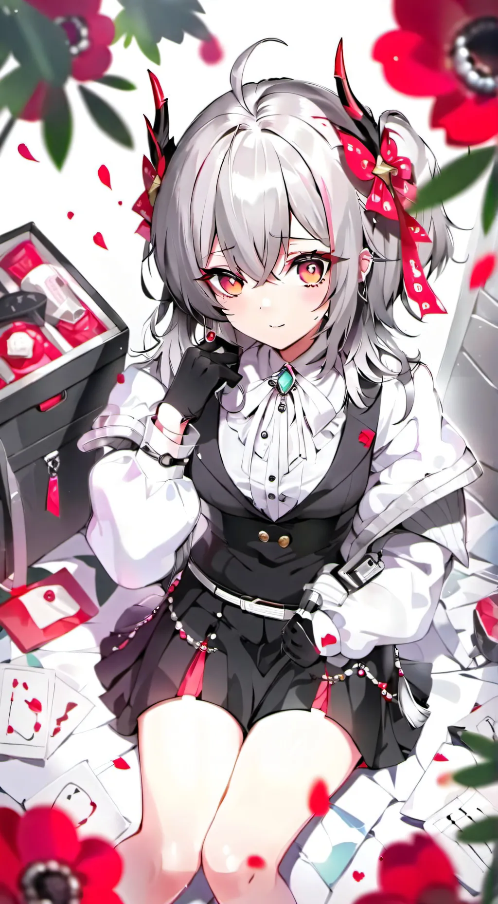 ai character: jewellery Smith background