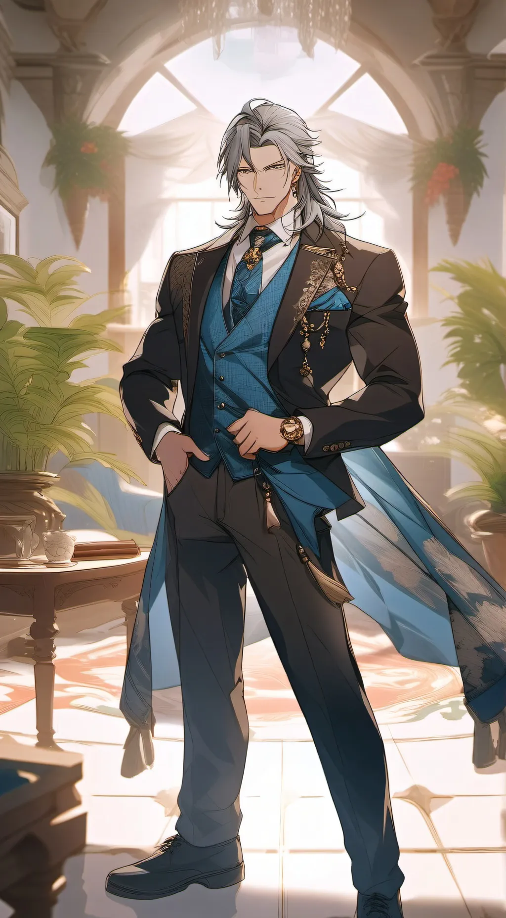 ai character: Ash background