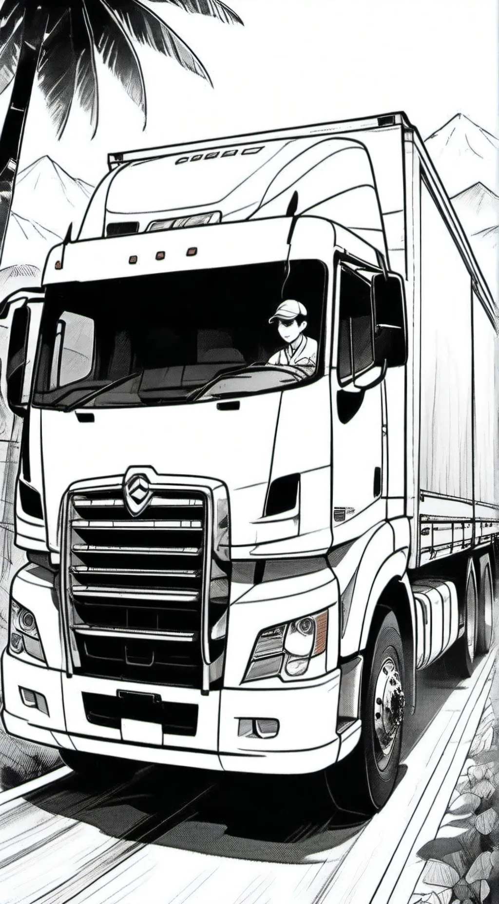 ai character: SCANIA  background