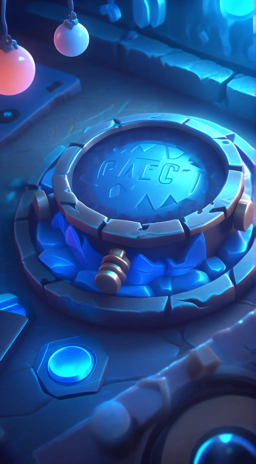 ai character: button background