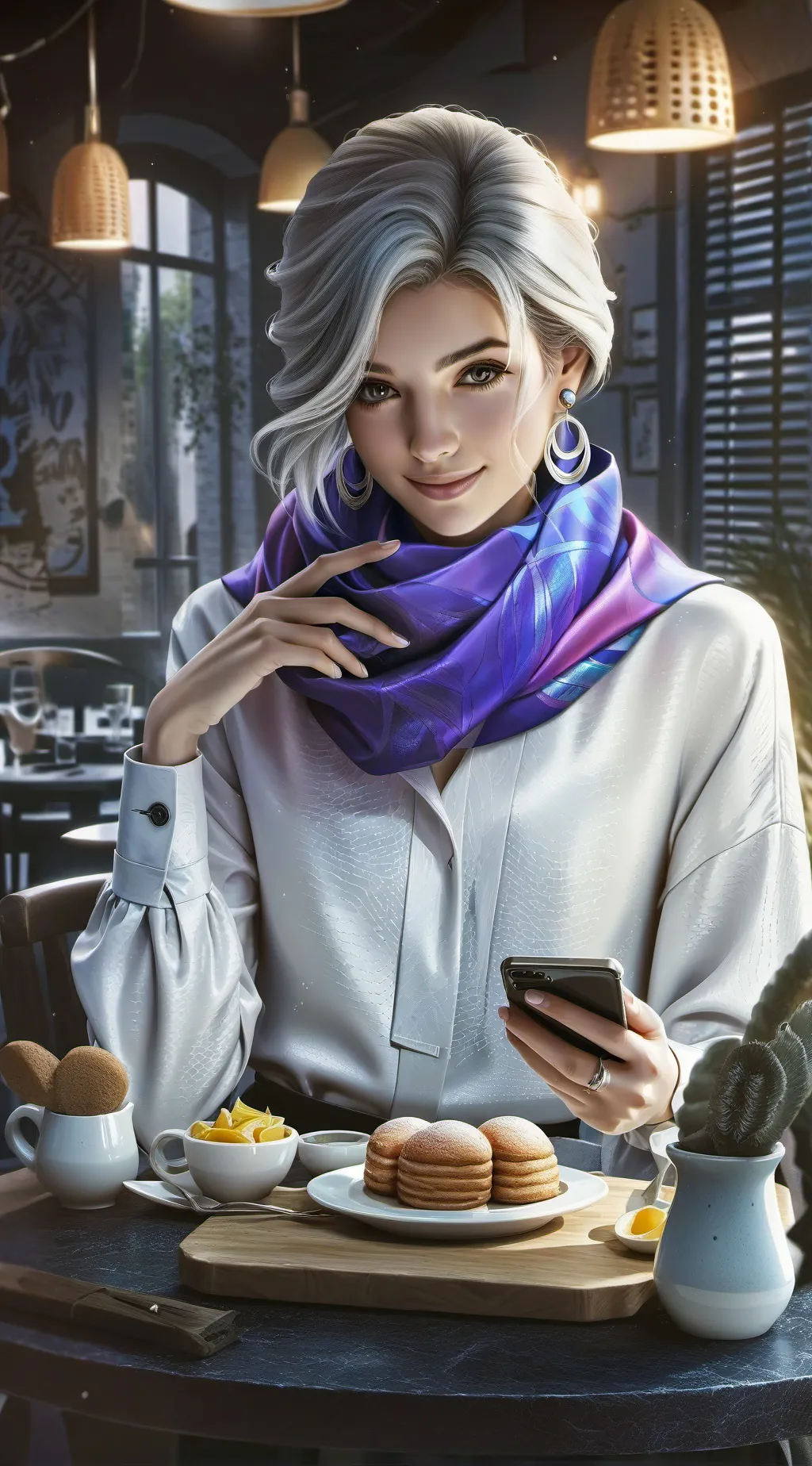 ai character: The Sovereign Smoothie Savant background