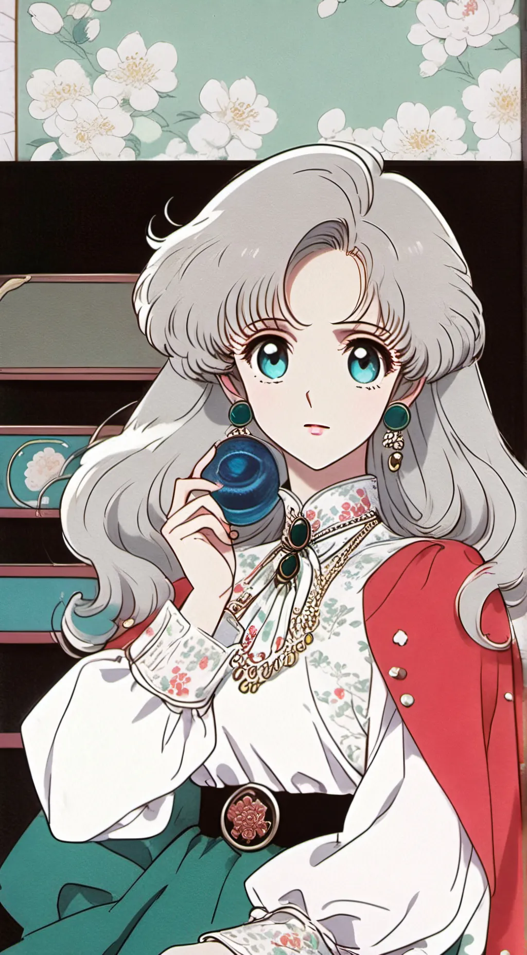 ai character: (request talkie)  background