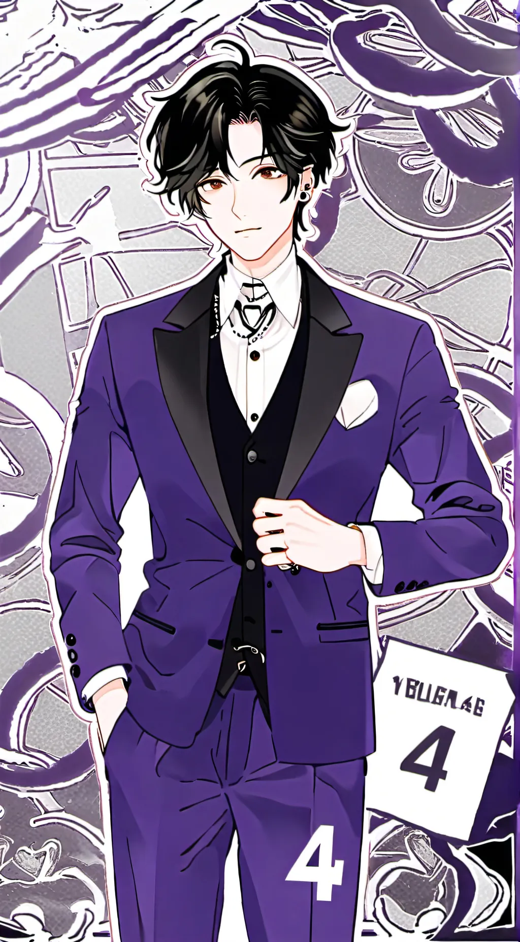 ai character: Cyber background