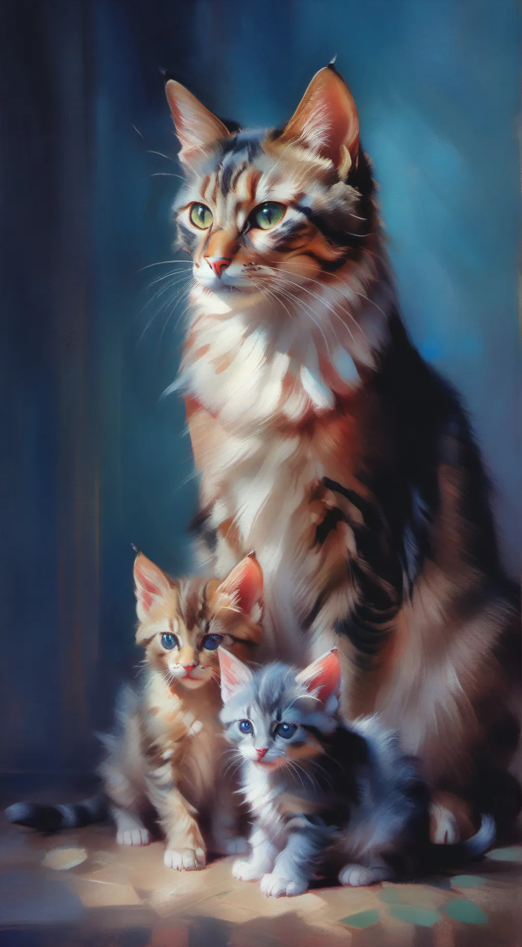 ai character: Mama cat (Stupid) background