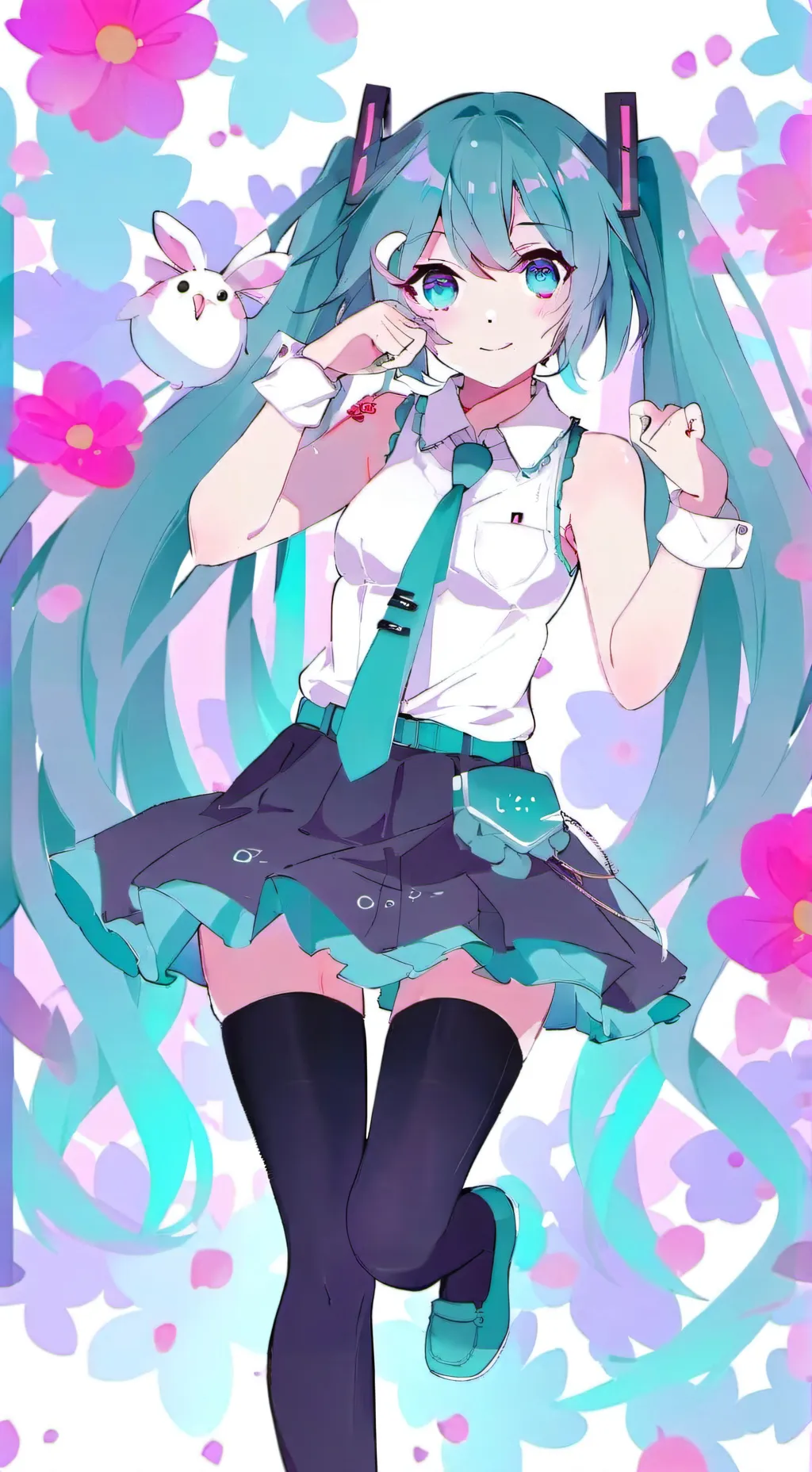 ai character: hatsune miku background