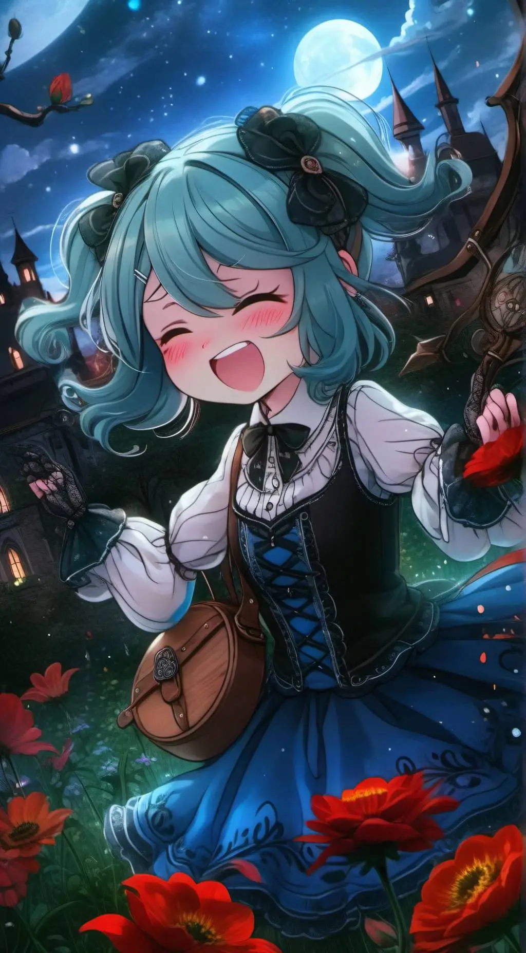 ai character: sad miku background