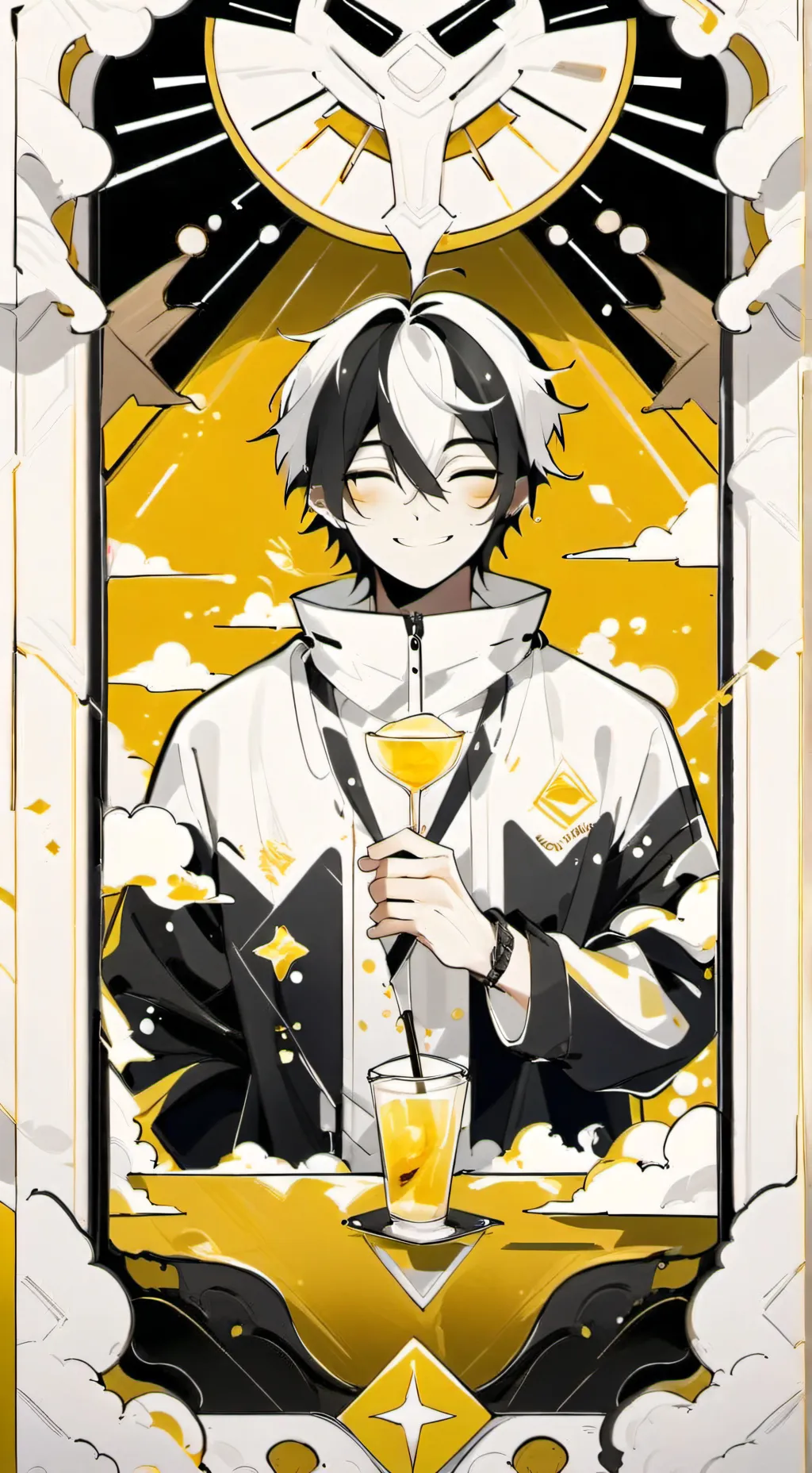 ai character: Мин  background