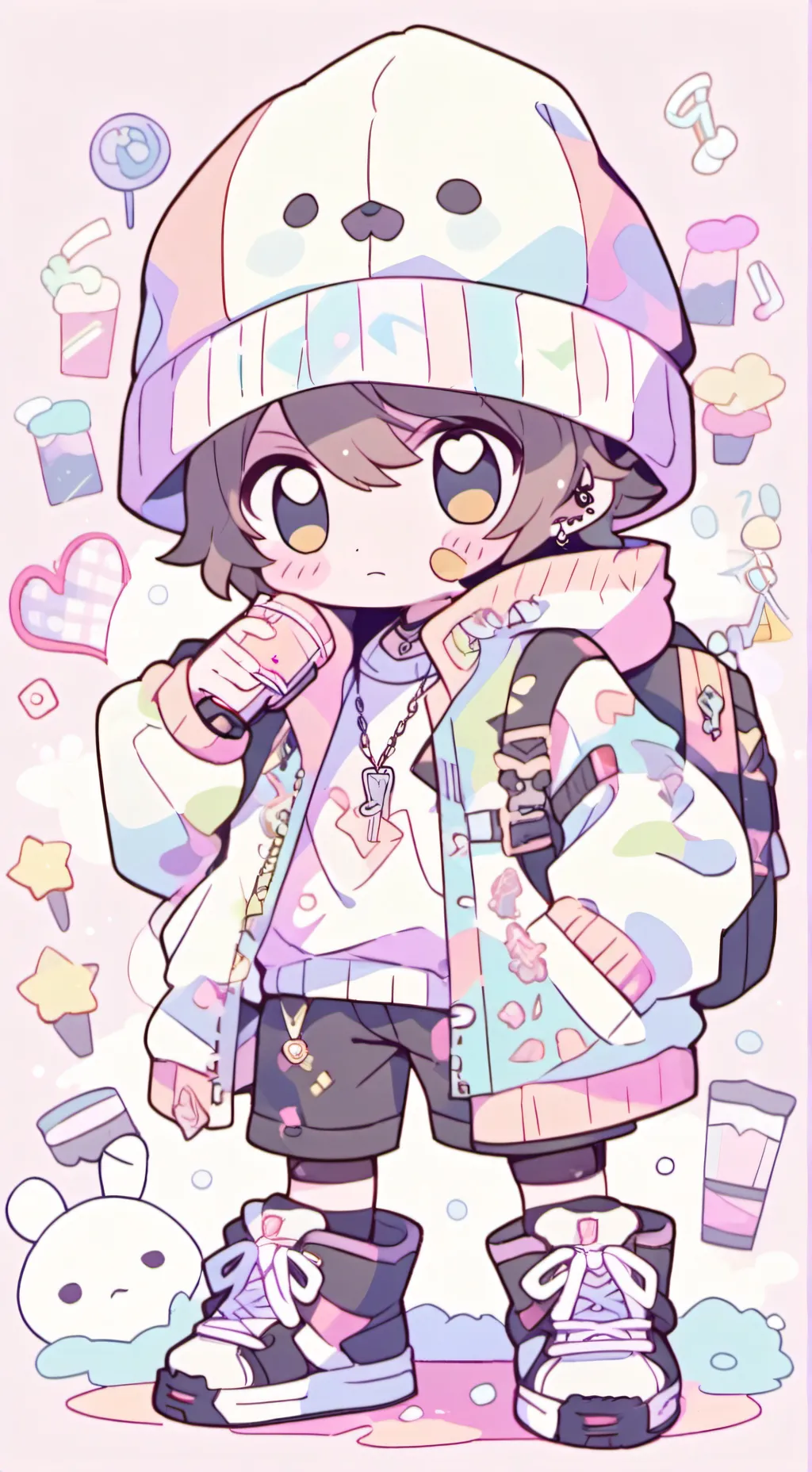 ai character: Rapper background