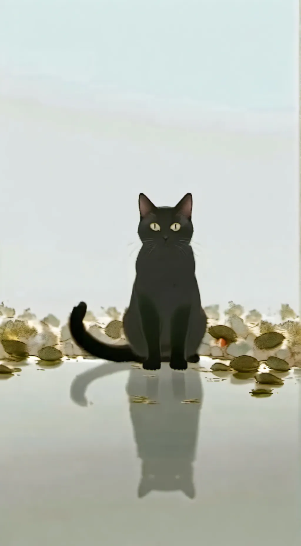 ai character: oiiaioiiiai cat  background