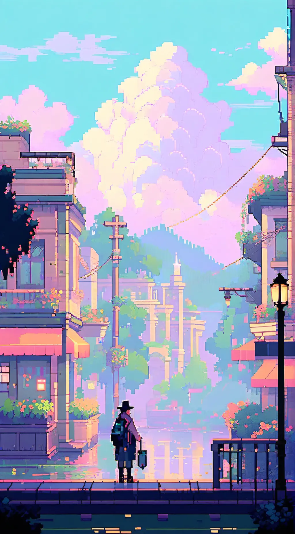 ai character: Radioapple background