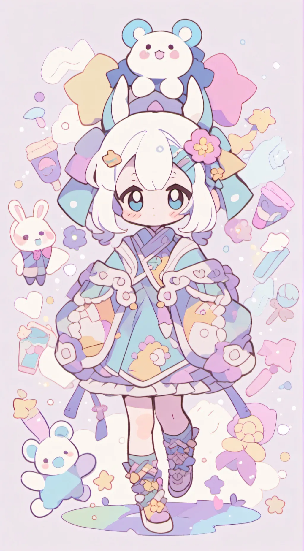 ai character: kny background