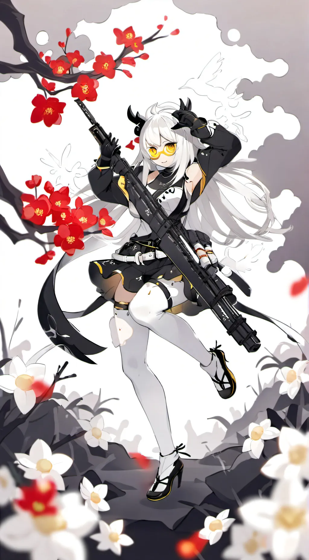 ai character: bee girl background