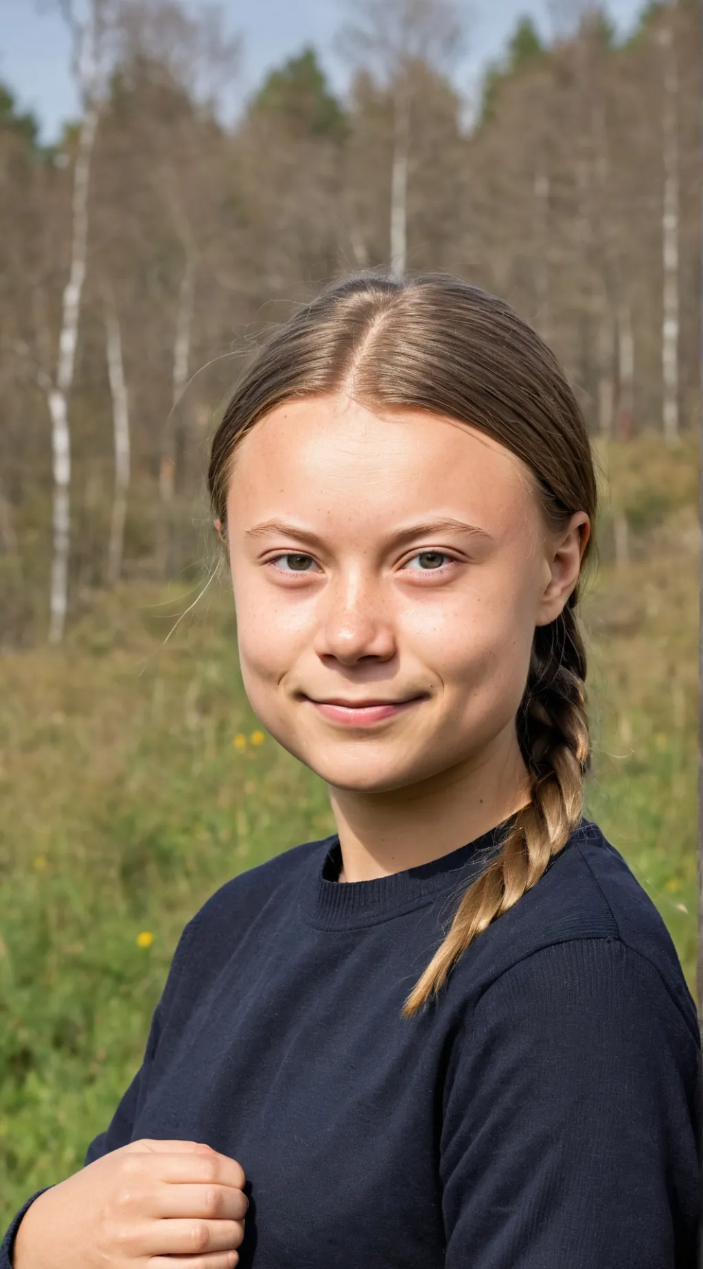 ai character: Greta Thunberg background