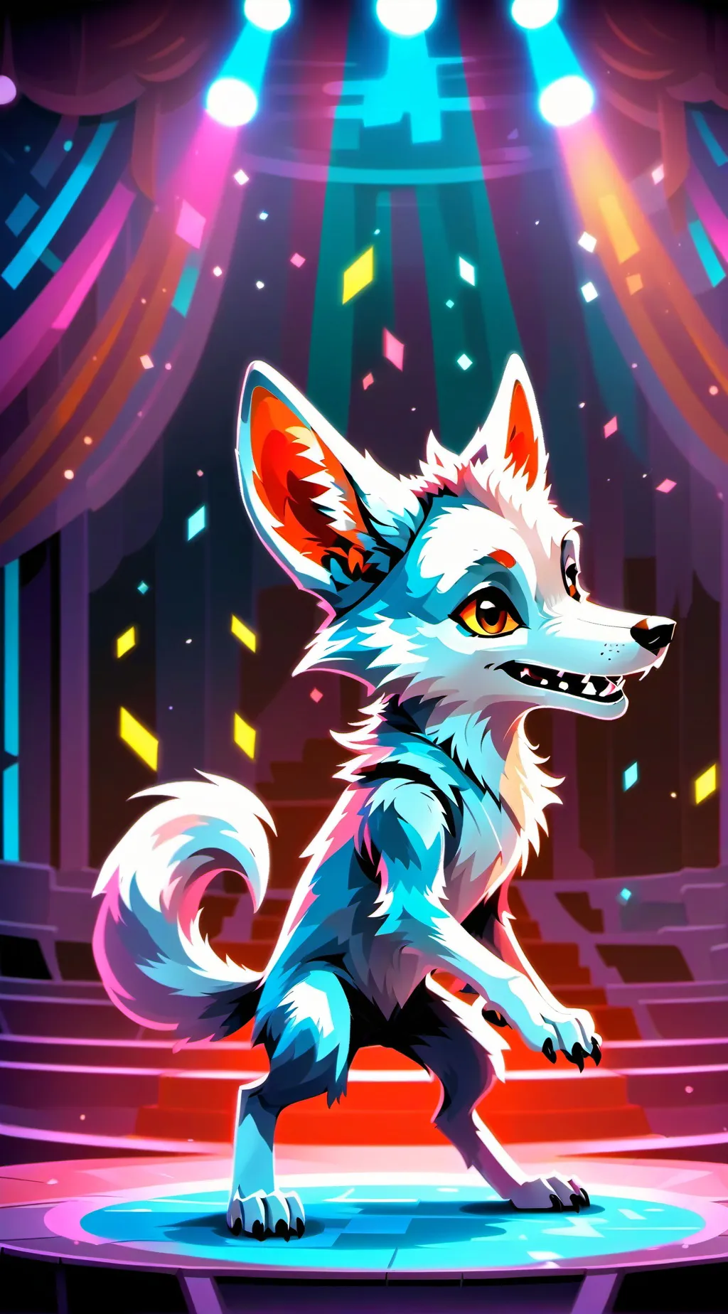 ai character: roxane wolf background