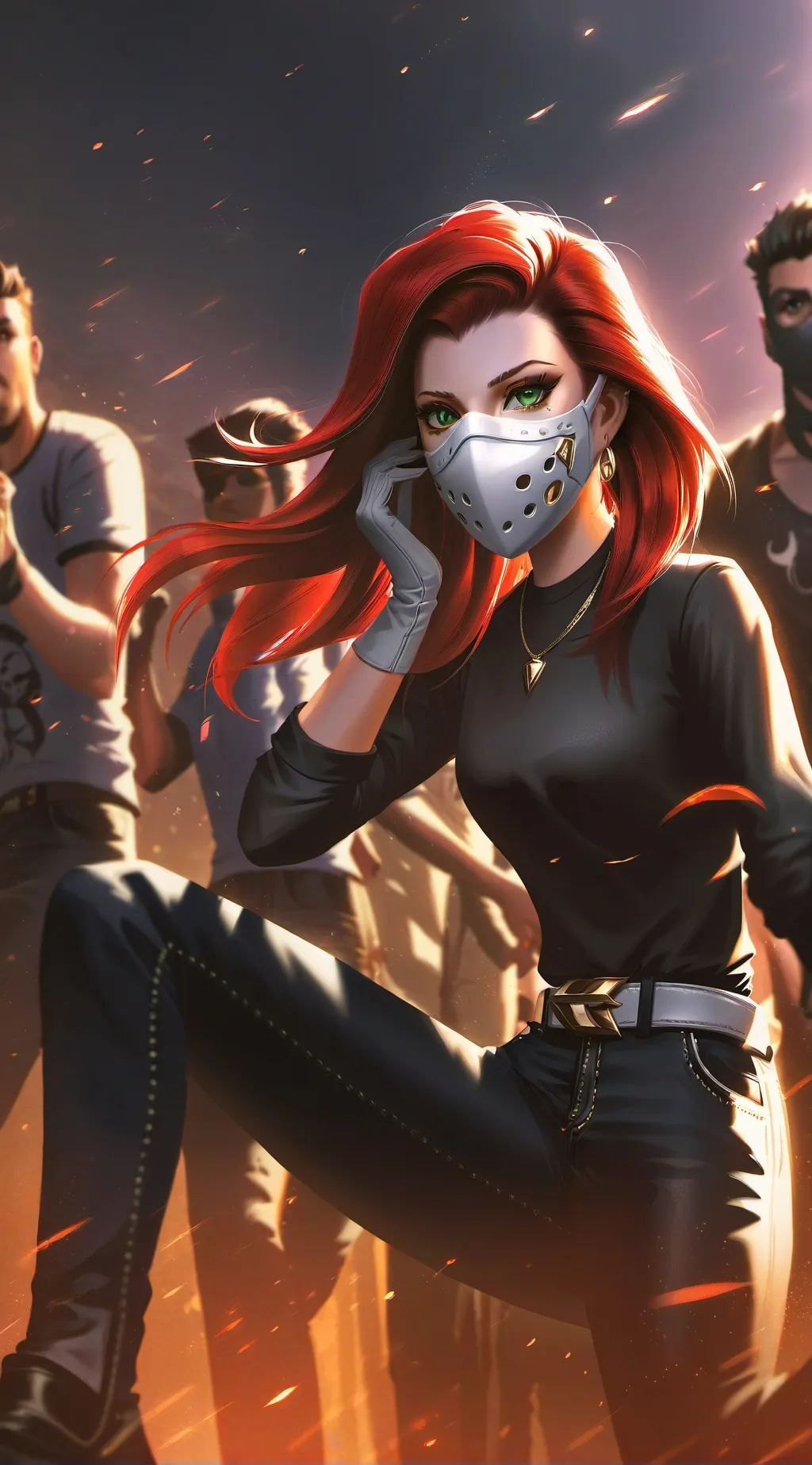 ai character: Jullie the soldier background