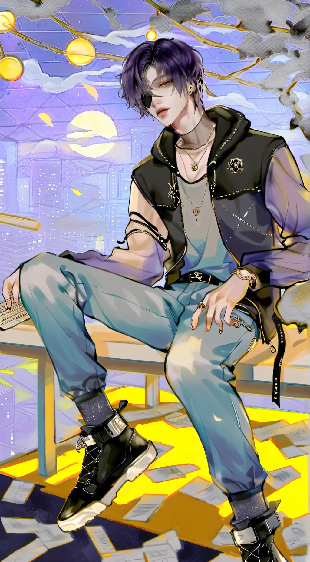 ai character: Tomura Shigaraki background