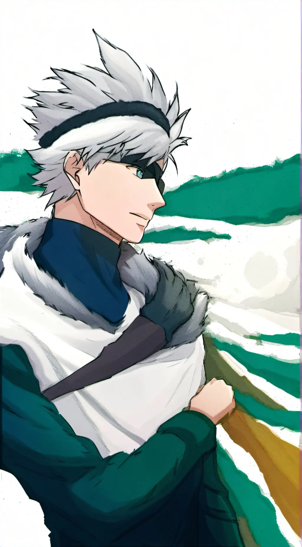 ai character: Goku(squid game) background