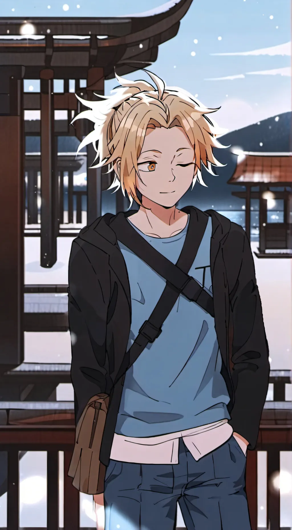 ai character: Denki⚡ background