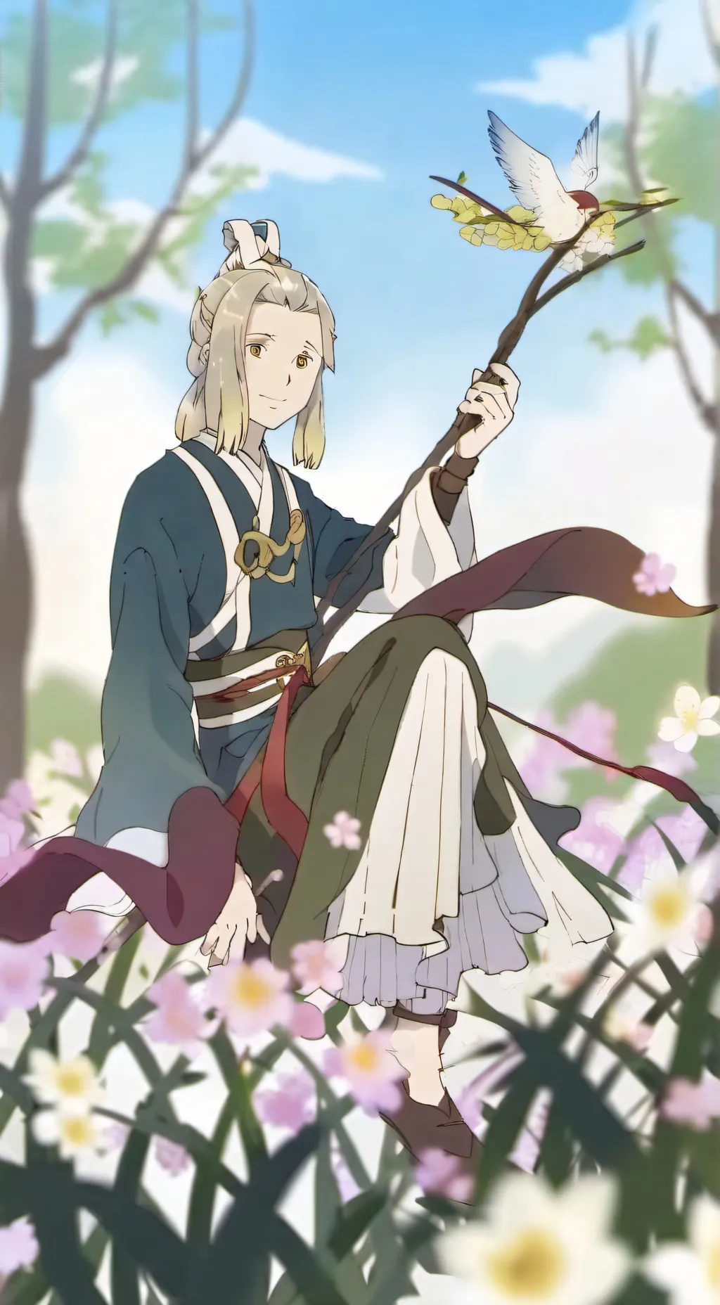 ai character: -Dandy-  dw!!  background