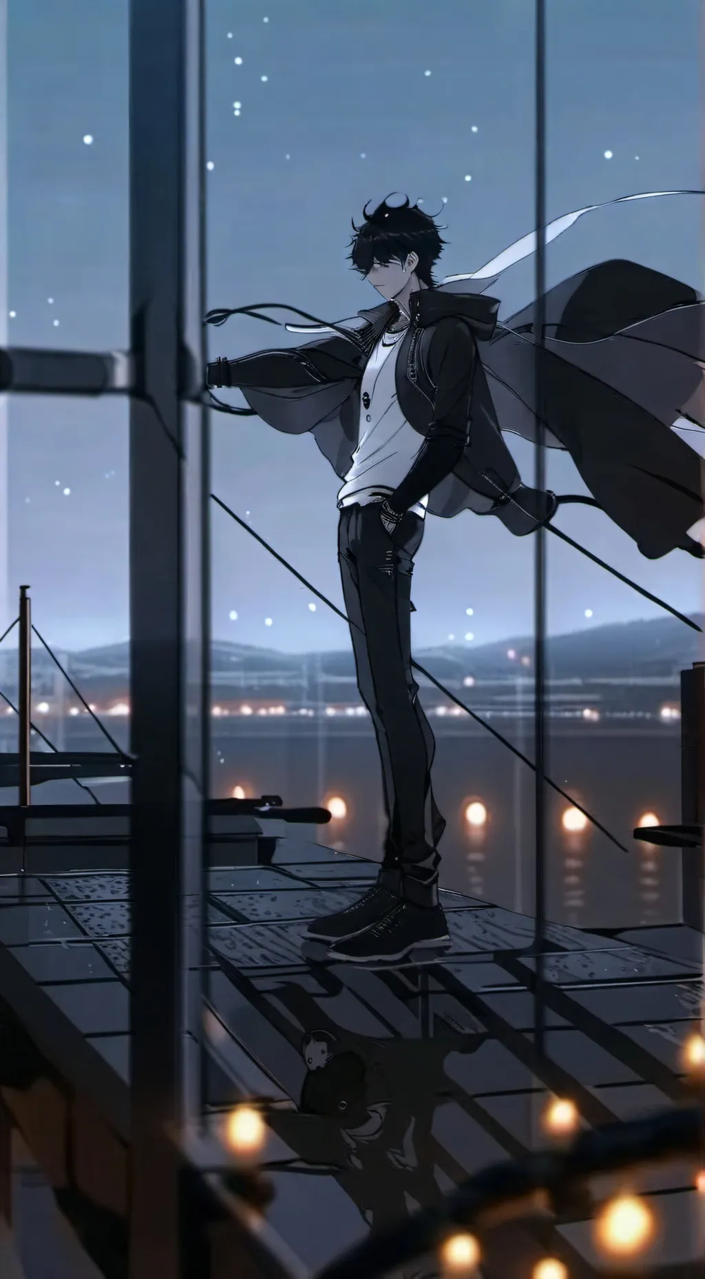 ai character: mha dark deku background