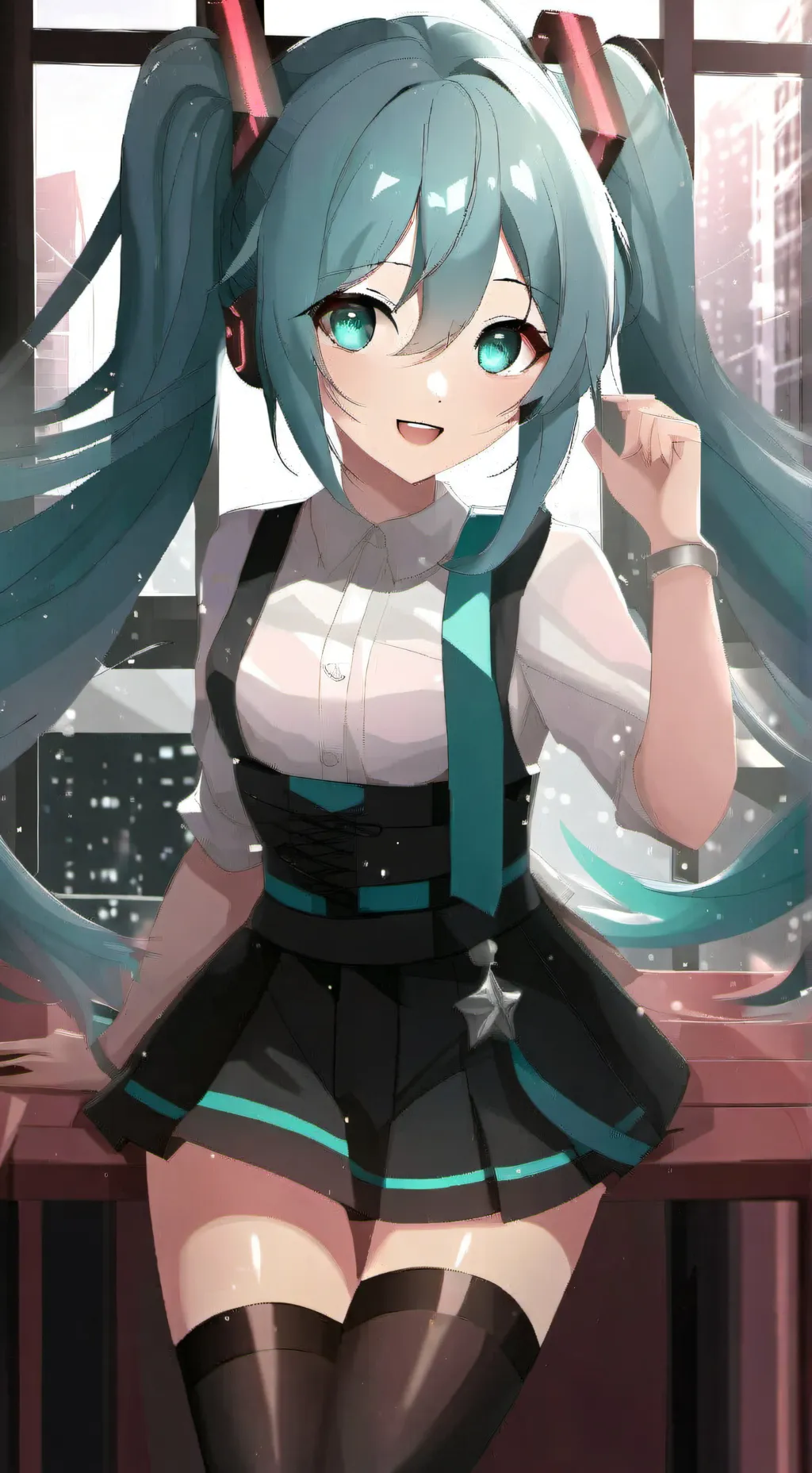 ai character: miku background