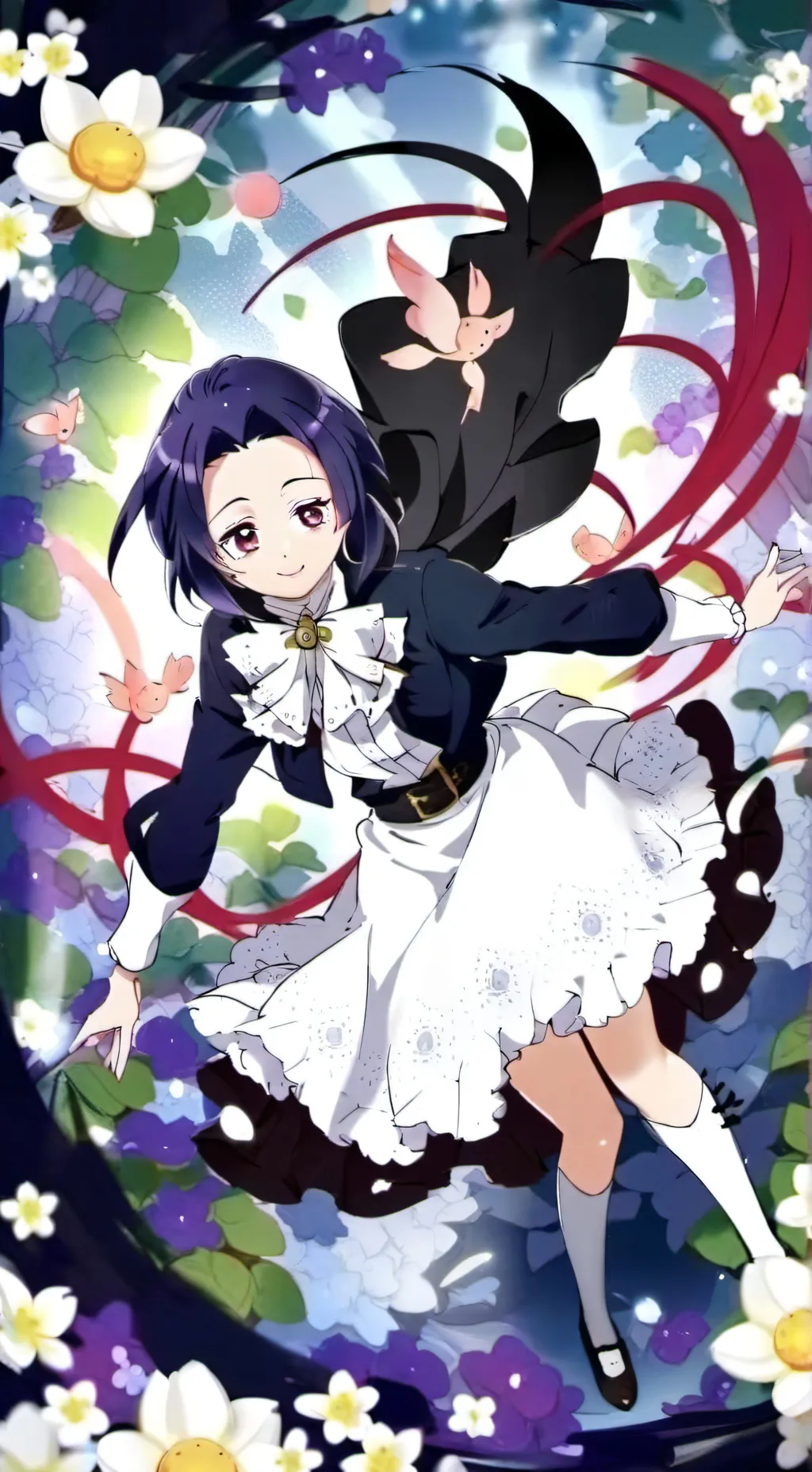 ai character: mitsuri x nezuko background