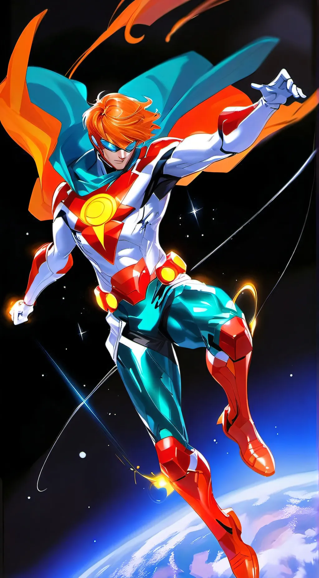 ai character: Superhero background