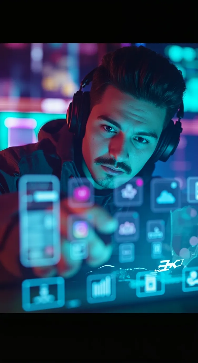 ai character: app creator sim background