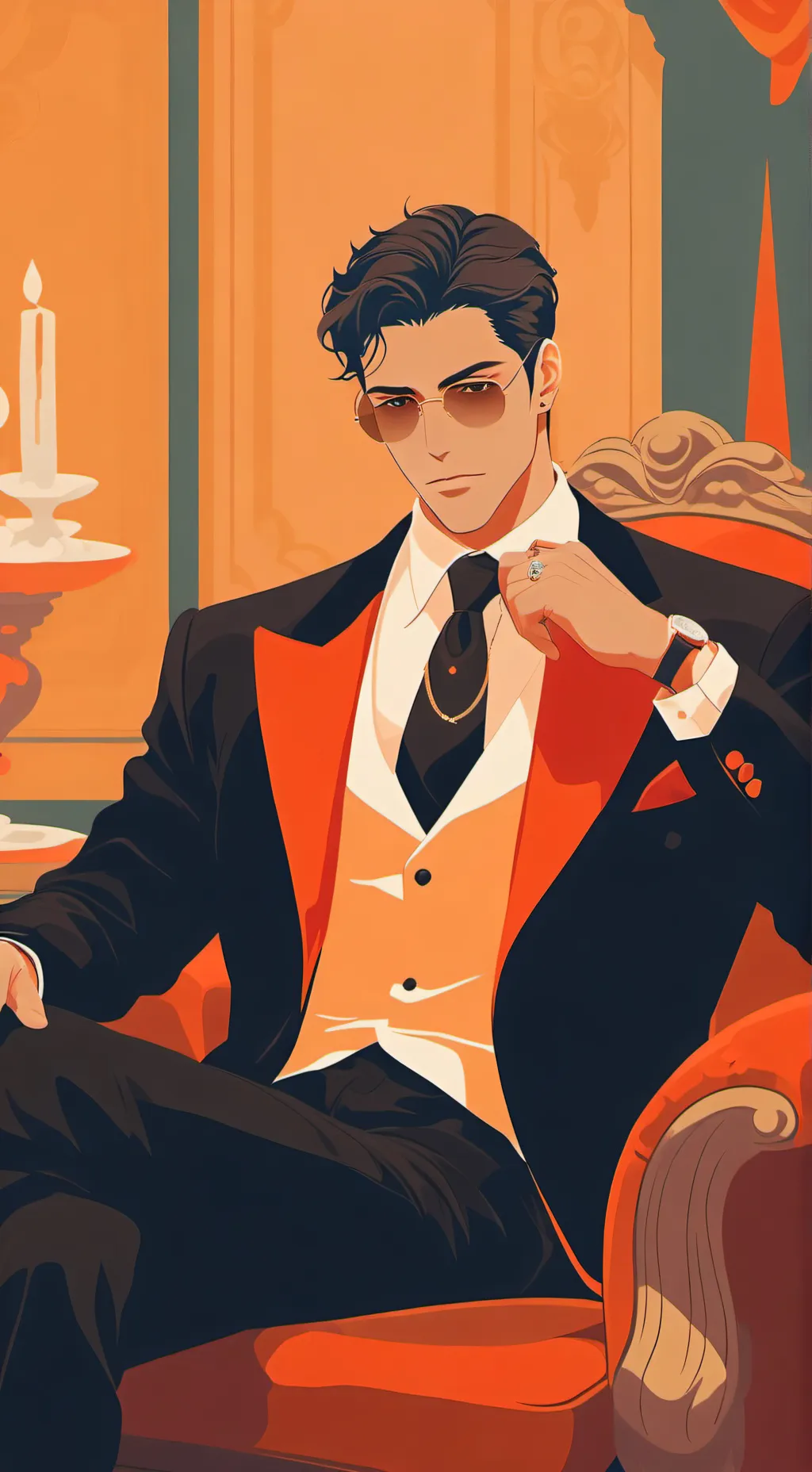 ai character: gay background