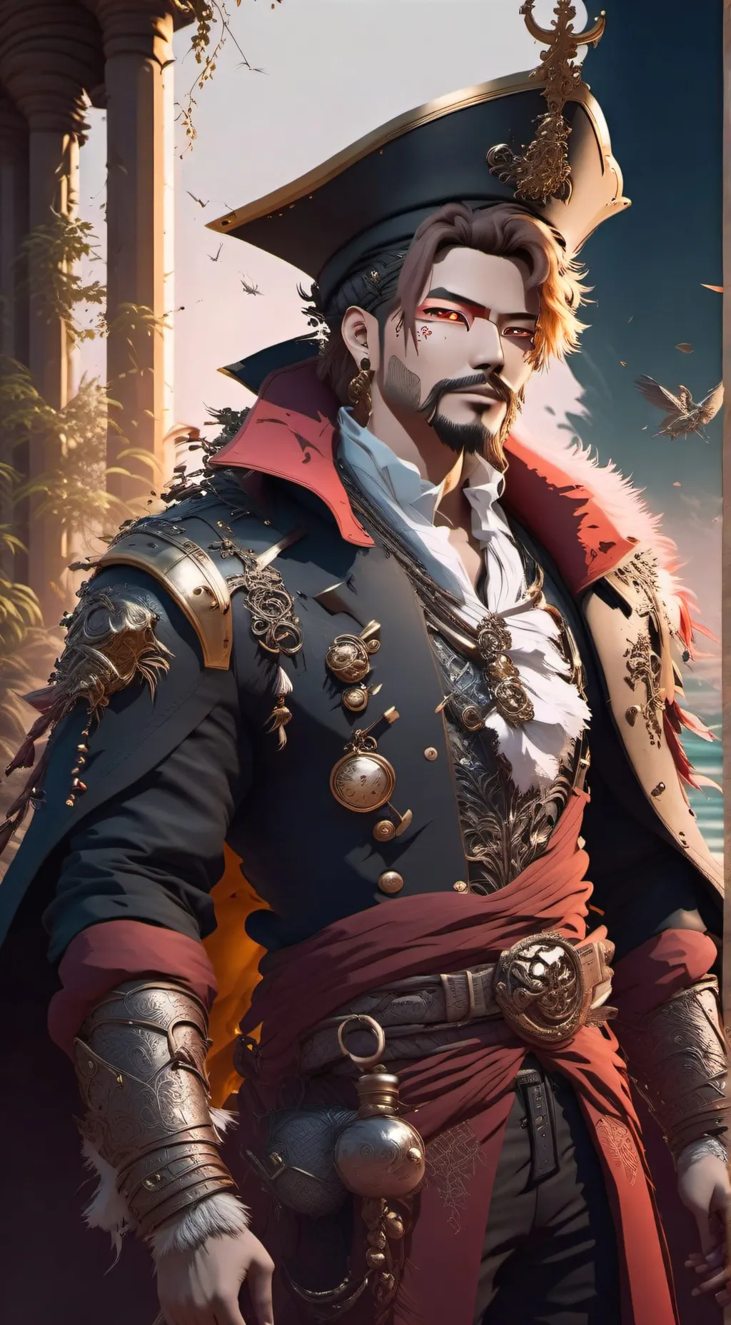 ai character: xTime D. Gaming background