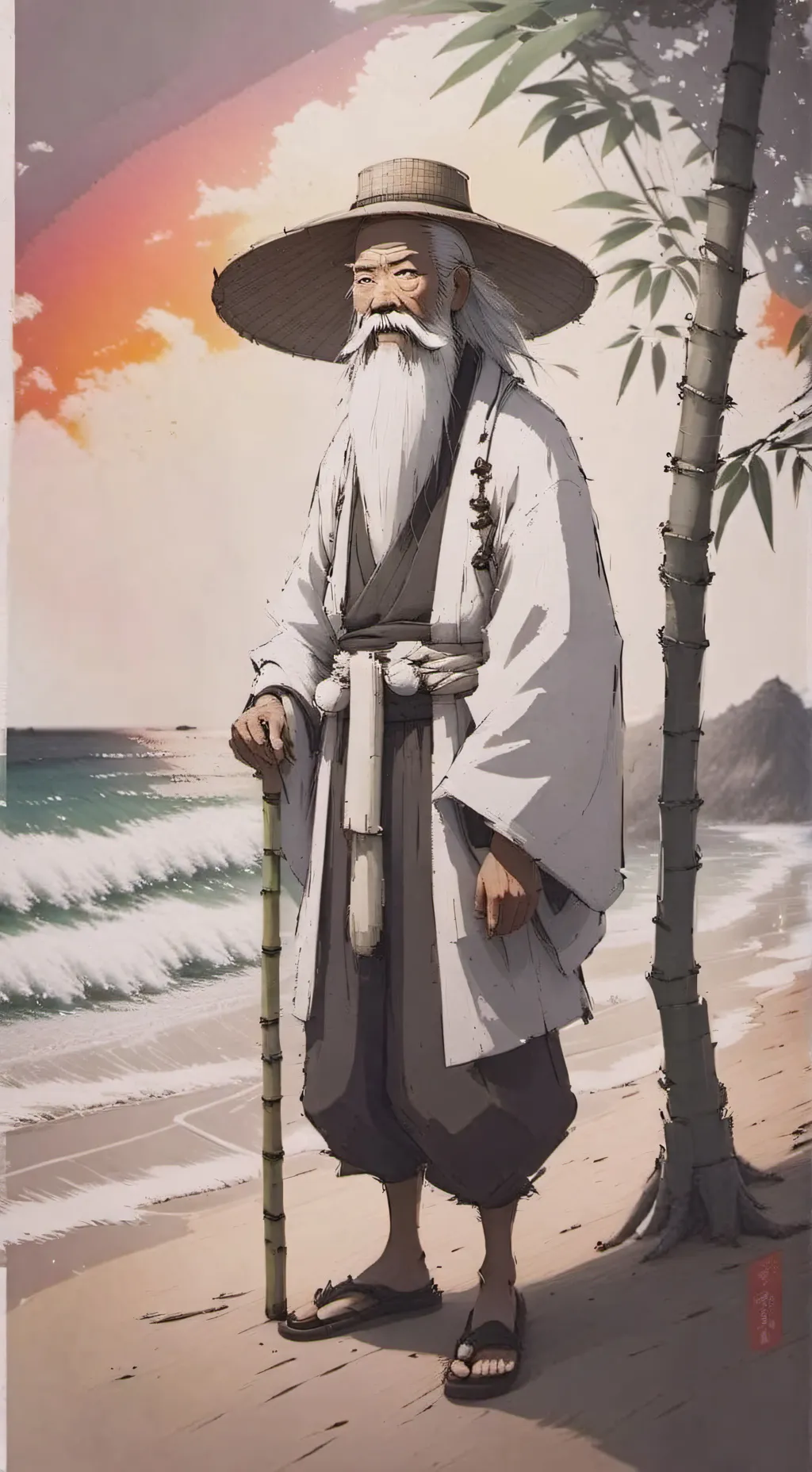 ai character: 𝑴𝒂𝒔𝒕𝒆𝒓 𝑮𝒂𝒘𝒐𝒖̄ background