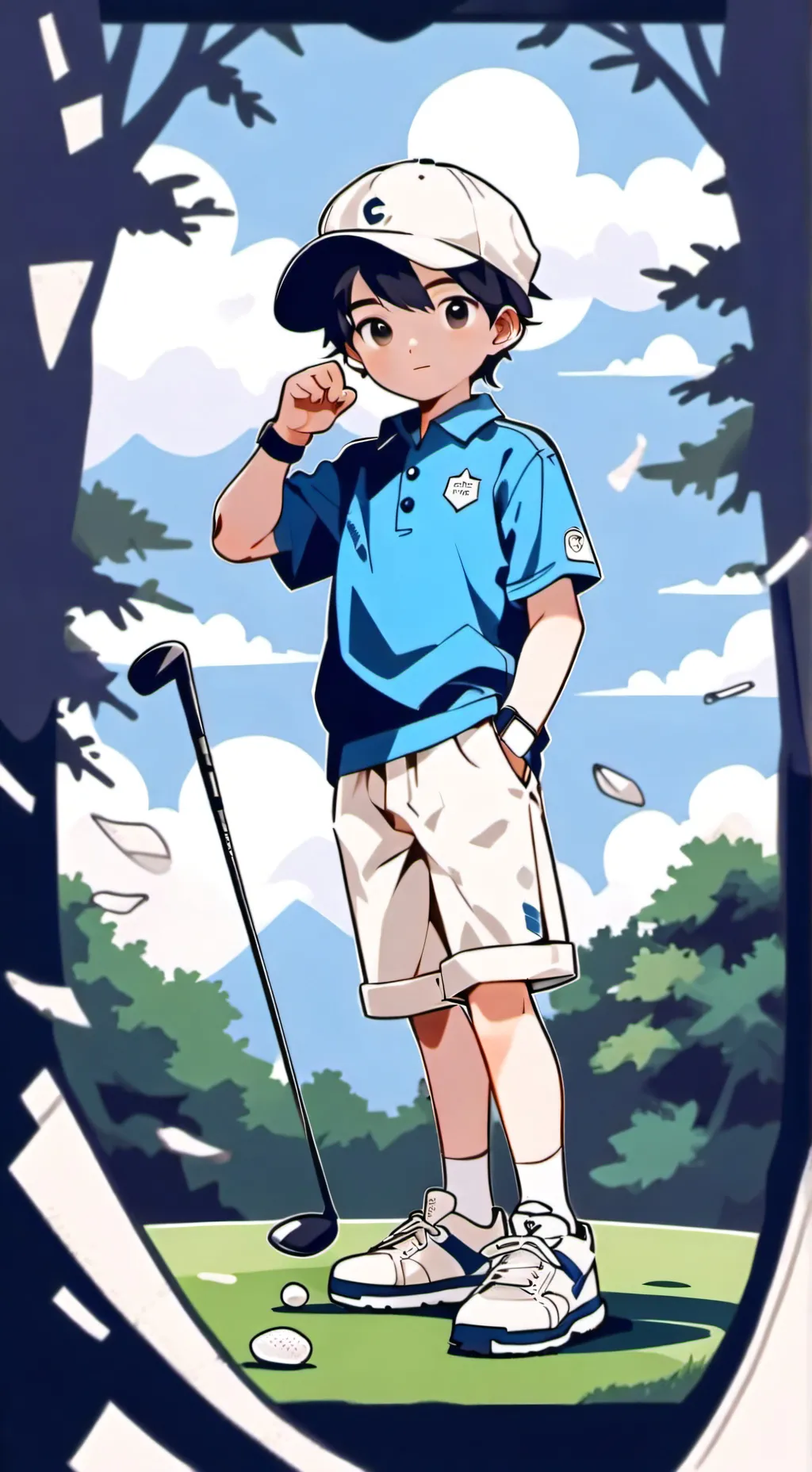 ai character: Rising impact background