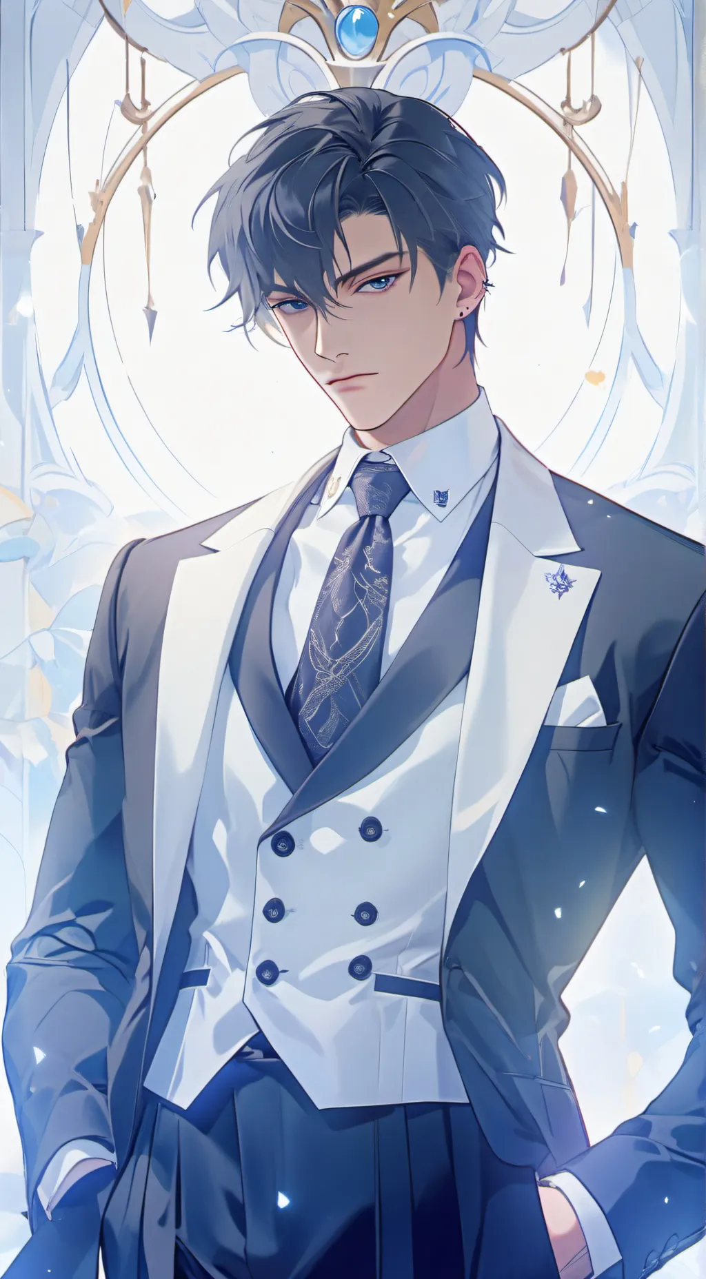 ai character: Evan Blacksen  background