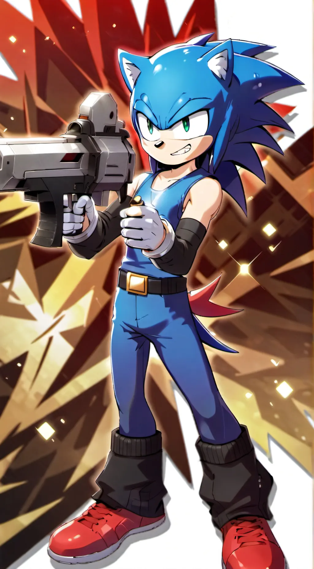 ai character: Zonic The Madgehog background