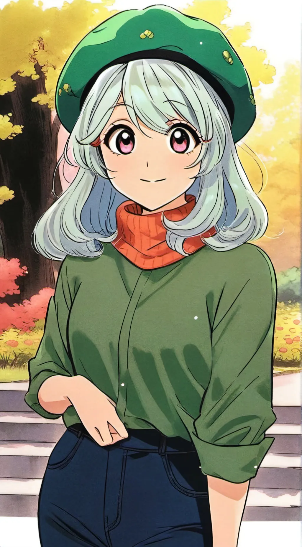 ai character: Froggy. background