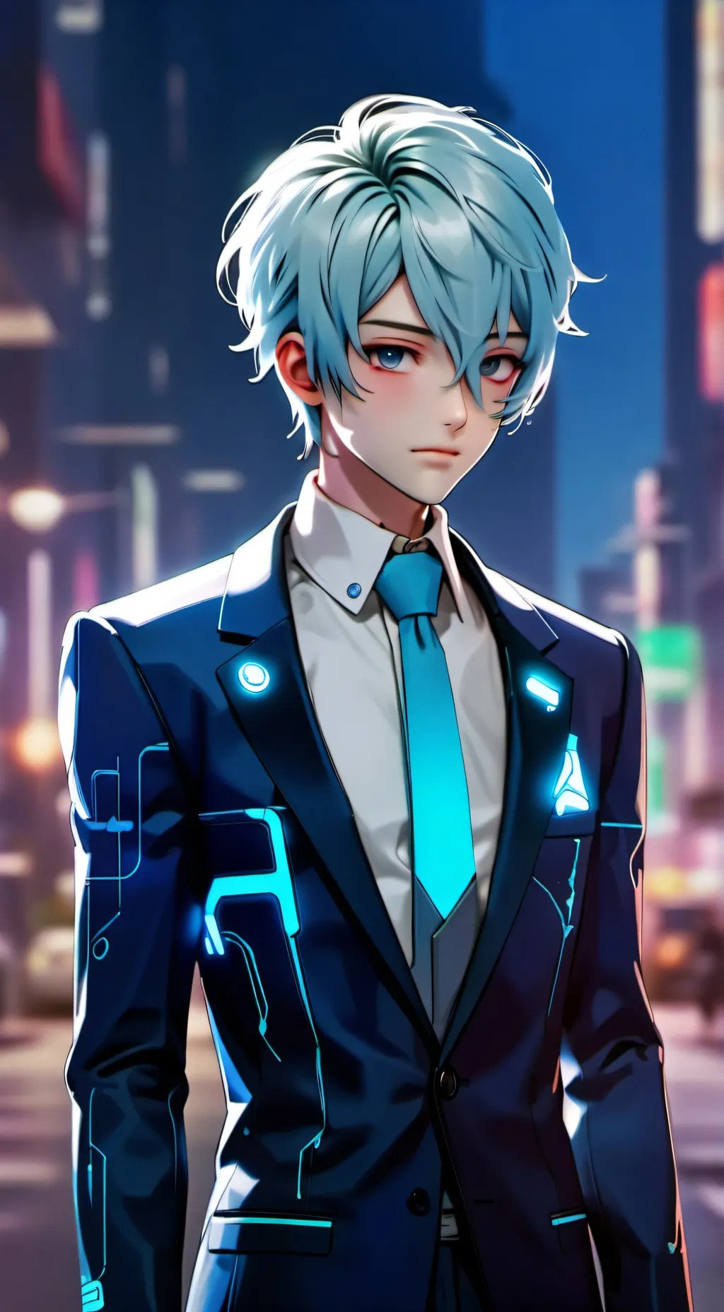 ai character: Circuit background