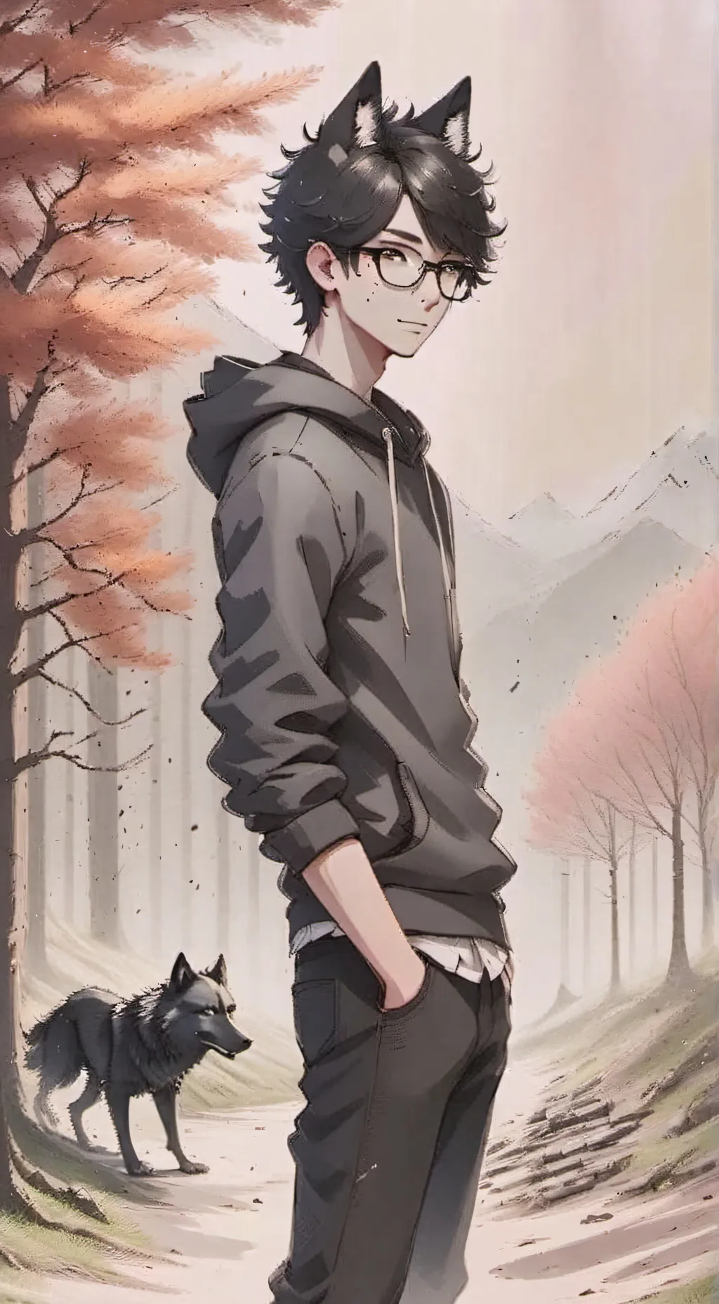 ai character: Zinc background